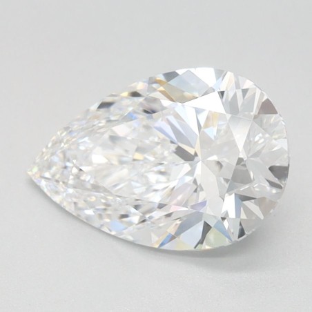 Diament laboratoryjny szlif gruszkowy, 1.38ct, IF, D, IGI LG744513286