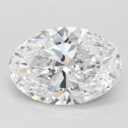 Diament laboratoryjny szlif owalny, 2.3ct, IF, D, IGI LG744513814