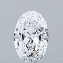 Diament laboratoryjny szlif owalny, 3ct, VVS1, E, IGI LG732518524