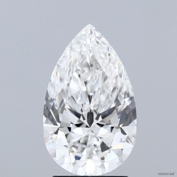 Diament laboratoryjny szlif gruszkowy, 2.52ct, VVS2, E, IGI LG747507907