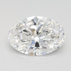 Diament laboratoryjny szlif owalny, 1ct, IF, D, IGI LG744513796