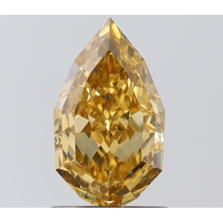Diament o barwie fantazyjnej szlif gruszkowy, 1.51ct, SI1, Fancy Deep Brownish Yellow, GIA 2516698883