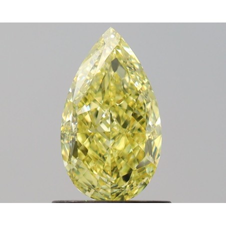 Diament o barwie fantazyjnej szlif gruszkowy, 1.01ct, VVS1, Fancy Intense Yellow, GIA 1528051379