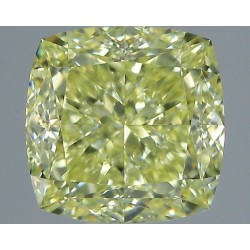 Diament o barwie fantazyjnej szlif poduszkowy brylantowy, 1.57ct, VS2, Faint Yellow, GIA 2235654216