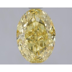 Diament laboratoryjny o barwie fantazyjnej szlif owalny, 1.93ct, VVS2, Fancy Intense Yellow, IGI LG729575446