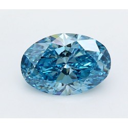 Diament laboratoryjny o barwie fantazyjnej szlif owalny, 2.03ct, IF, Fancy Vivid Blue, IGI LG741532725