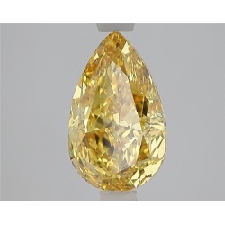 Diament laboratoryjny o barwie fantazyjnej szlif gruszkowy, 2.09ct, VVS2, Fancy Vivid Yellow, IGI LG707555174