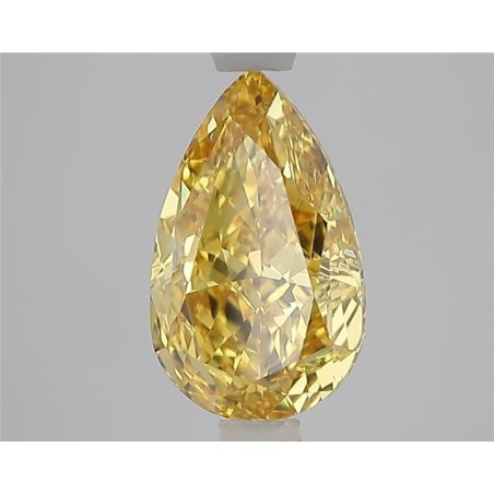 Diament laboratoryjny o barwie fantazyjnej szlif gruszkowy, 2.09ct, VVS2, Fancy Vivid Yellow, IGI LG707555174