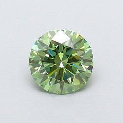 Diament laboratoryjny o barwie fantazyjnej szlif okrągły, 1.04ct, VVS2, Fancy Vivid Green, IGI LG747528213