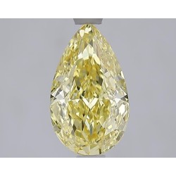Diament laboratoryjny o barwie fantazyjnej szlif gruszkowy, 1.56ct, VVS2, Fancy Intense Yellow, IGI LG729575471