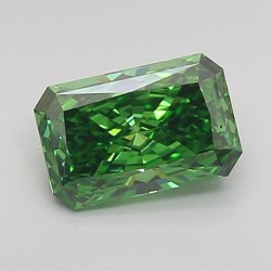 Diament laboratoryjny o barwie fantazyjnej radiant, 1.04ct, VVS2, Fancy Vivid Green, IGI LG717598821