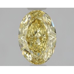 Diament laboratoryjny o barwie fantazyjnej szlif owalny, 1.07ct, VVS1, Fancy Yellow, IGI LG713559370