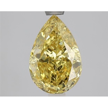 Diament laboratoryjny o barwie fantazyjnej szlif gruszkowy, 2ct, VVS2, Fancy Vivid Yellow, IGI LG729577042
