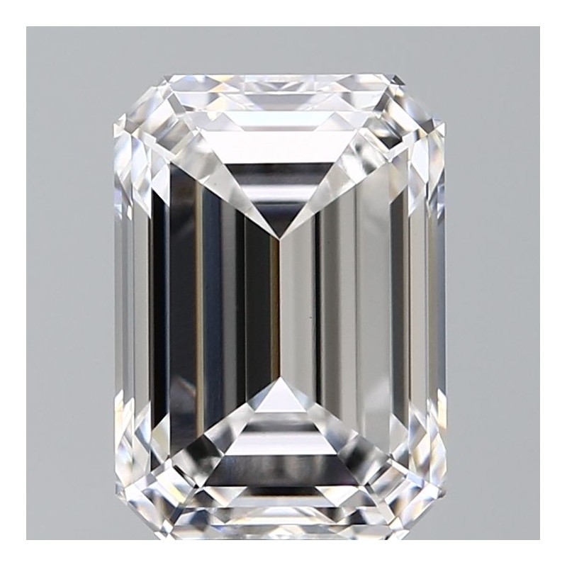 Diament laboratoryjny szlif szmaragdowy, 2.7ct, VVS2, E, GIA 6505978005