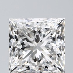 Diament laboratoryjny szlif princess, 2.56ct, VVS2, F, GIA 2517130341