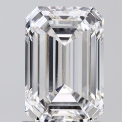 Diament laboratoryjny szlif szmaragdowy, 1.51ct, VVS2, E, IGI LG665428578