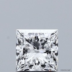 Diament laboratoryjny szlif princess, 1.04ct, VVS2, D, IGI LG729503226
