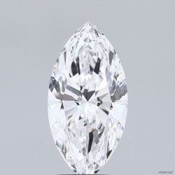 Diament laboratoryjny markiza, 2.5ct, VVS2, D, IGI LG743507942