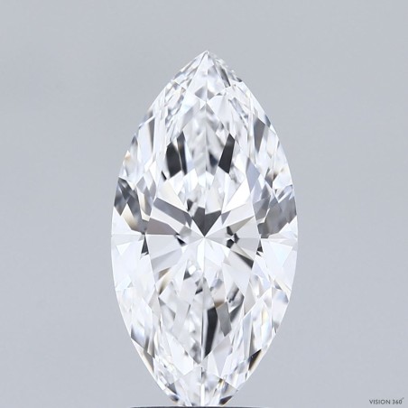 Diament laboratoryjny markiza, 2.5ct, VVS2, D, IGI LG743507942