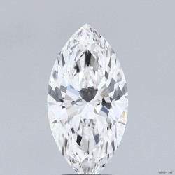 Diament laboratoryjny markiza, 2.5ct, VVS2, E, IGI LG747561356