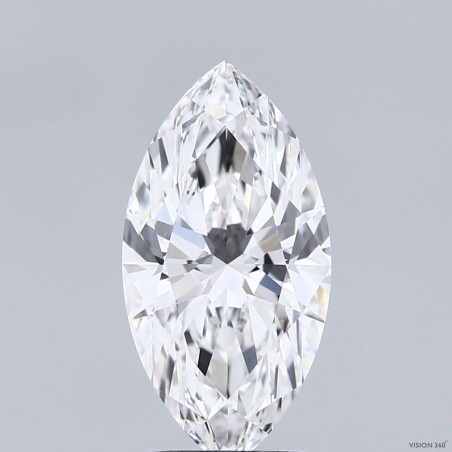 Diament laboratoryjny markiza, 2.5ct, VVS2, E, IGI LG747561356