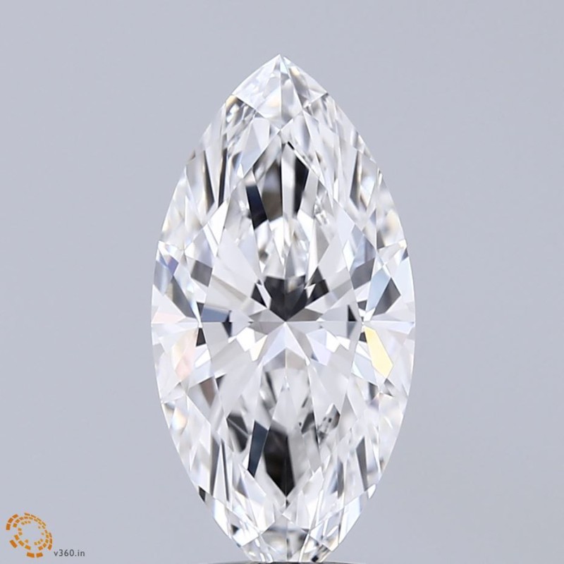 Diament laboratoryjny markiza, 2.57ct, VVS2, E, IGI LG741536035