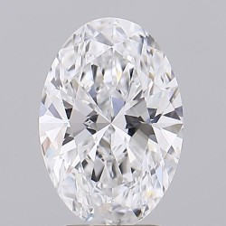 Diament laboratoryjny szlif owalny, 2ct, VVS2, D, IGI LG754570767