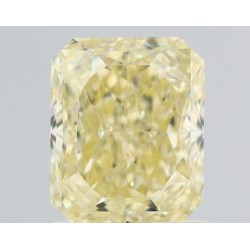 Diament o barwie fantazyjnej radiant, 1.42ct, VVS2, Fancy Light Yellow, GIA 7536031085