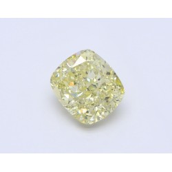 Diament o barwie fantazyjnej szlif poduszkowy modyfikowany, 1.02ct, SI1, Fancy Yellow, GIA 5222561153