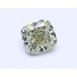 Diament o barwie fantazyjnej szlif poduszkowy brylantowy, 1.01ct, VS2, Fancy Grayish Greenish Yellow, GIA 2221733108