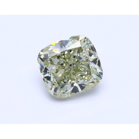 Diament o barwie fantazyjnej szlif poduszkowy brylantowy, 1.01ct, VS2, Fancy Grayish Greenish Yellow, GIA 2221733108