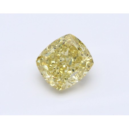 Diament o barwie fantazyjnej szlif poduszkowy brylantowy, 1.01ct, VS2, Fancy Deep Yellow, GIA 2397917009