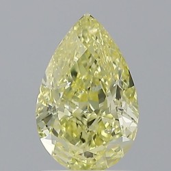Diament o barwie fantazyjnej szlif gruszkowy, 1ct, SI2, Fancy Intense Yellow, GIA 2231395338