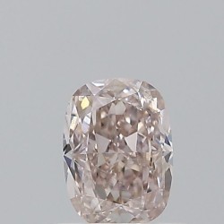 Diament o barwie fantazyjnej szlif poduszkowy modyfikowany, 0.51ct, SI2, Fancy Pinkish Brown, GIA 6237533016