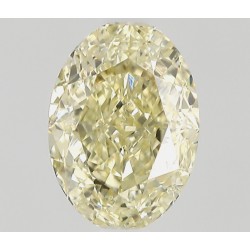 Diament o barwie fantazyjnej szlif owalny, 0.51ct, SI2, Fancy Light Yellow, GIA 5536553696