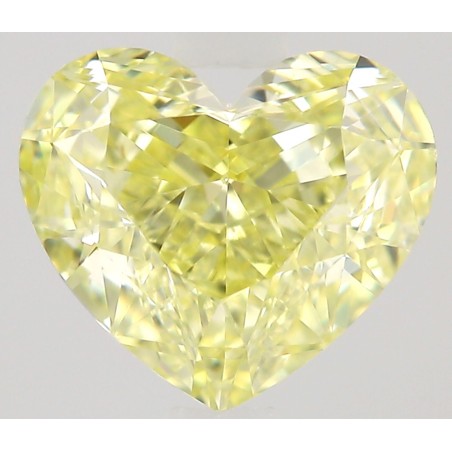 Diament o barwie fantazyjnej serce, 0.6ct, VS1, Fancy Yellow, GIA 2544077254