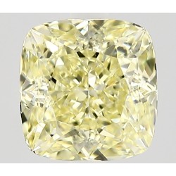 Diament o barwie fantazyjnej szlif poduszkowy modyfikowany, 1.02ct, VVS1, Fancy Yellow, GIA 6545148640