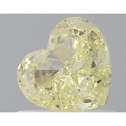 Diament o barwie fantazyjnej serce, 0.75ct, VS1, Fancy Yellow, GIA 7536812613