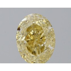 Diament o barwie fantazyjnej szlif owalny, 1.24ct, SI2, Fancy Yellow, GIA 5533774656