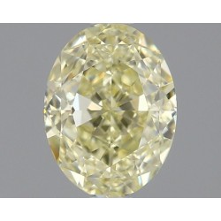 Diament o barwie fantazyjnej szlif owalny, 1.13ct, VS1, Fancy Light Yellow, GIA 6481314844