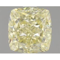Diament o barwie fantazyjnej szlif poduszkowy modyfikowany, 1.31ct, VVS1, Fancy Light Yellow, GIA 1468458699