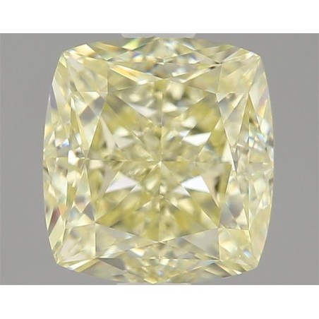 Diament o barwie fantazyjnej szlif poduszkowy modyfikowany, 1.31ct, VVS1, Fancy Light Yellow, GIA 1468458699