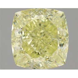 Diament o barwie fantazyjnej szlif poduszkowy modyfikowany, 2ct, VS1, Fancy Light Yellow, GIA 6462425308