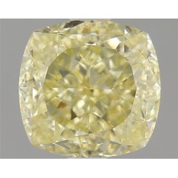 Diament o barwie fantazyjnej szlif poduszkowy modyfikowany, 1.57ct, VS2, Fancy Light Yellow, GIA 1469458399