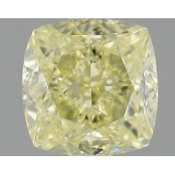 Diament o barwie fantazyjnej szlif poduszkowy brylantowy, 1.21ct, VVS1, Fancy Light Yellow, GIA 1483529071