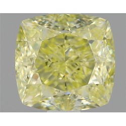 Diament o barwie fantazyjnej szlif poduszkowy modyfikowany, 1.18ct, VS1, Fancy Yellow, GIA 2467590155
