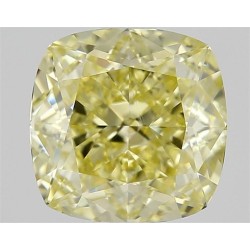 Diament o barwie fantazyjnej szlif poduszkowy modyfikowany, 1.25ct, VS1, Fancy Yellow, GIA 7422184575