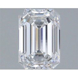 Diament laboratoryjny szlif szmaragdowy, 1.57ct, VVS2, E, IGI LG750585504