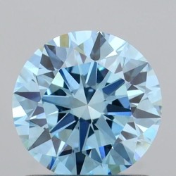 Diament laboratoryjny o barwie fantazyjnej szlif okrągły, 1.02ct, VVS2, Fancy Vivid Blue, IGI LG754520104