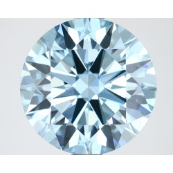 Diament laboratoryjny o barwie fantazyjnej szlif okrągły, 2.64ct, VVS2, Fancy Vivid Blue, IGI LG629471002